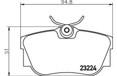 Sada brzdových destiček, kotoučová brzda TEXTAR 2322415