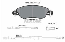 Sada brzdových destiček, kotoučová brzda TEXTAR 2327601