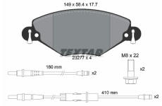 Sada brzdových destiček, kotoučová brzda TEXTAR 2327701