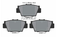 Sada brzdových destiček, kotoučová brzda TEXTAR 2335501