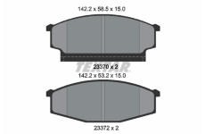 Sada brzdových destiček, kotoučová brzda TEXTAR 2337001