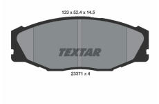 Sada brzdových destiček, kotoučová brzda TEXTAR 2337101