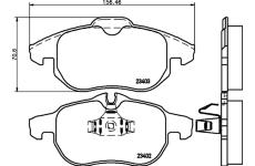 Sada brzdových destiček, kotoučová brzda TEXTAR 2340203