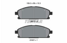 Sada brzdových platničiek kotúčovej brzdy TEXTAR 2342006