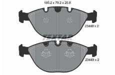 Sada brzdových platničiek kotúčovej brzdy TEXTAR 2344801