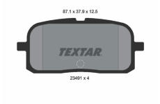Sada brzdových destiček, kotoučová brzda TEXTAR 2349101