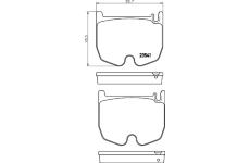 Sada brzdových destiček, kotoučová brzda TEXTAR 2354101