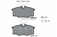 Sada brzdových destiček, kotoučová brzda TEXTAR 2354601
