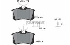 Sada brzdových platničiek kotúčovej brzdy TEXTAR 2355403