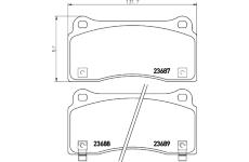 Sada brzdových destiček, kotoučová brzda TEXTAR 2368701