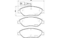 Sada brzdových destiček, kotoučová brzda TEXTAR 2371102