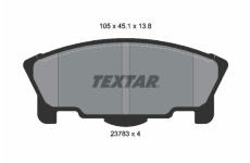Sada brzdových destiček, kotoučová brzda TEXTAR 2378301