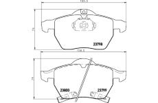 Sada brzdových destiček, kotoučová brzda TEXTAR 2379801