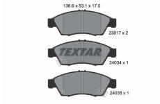 Sada brzdových destiček, kotoučová brzda TEXTAR 2381701