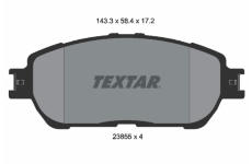 Sada brzdových destiček, kotoučová brzda TEXTAR 2385503