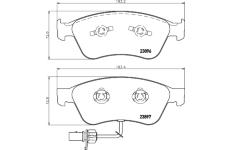 Sada brzdových destiček, kotoučová brzda TEXTAR 2388701