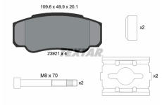 Sada brzdových platničiek kotúčovej brzdy TEXTAR 2392101