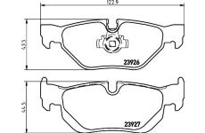 Sada brzdových destiček, kotoučová brzda TEXTAR 2392601
