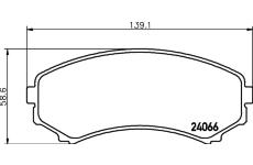 Sada brzdových destiček, kotoučová brzda TEXTAR 2406601