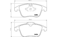 Sada brzdových destiček, kotoučová brzda TEXTAR 2408403