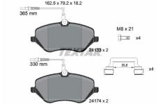 Sada brzdových platničiek kotúčovej brzdy TEXTAR 2413301