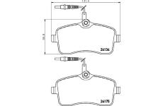 Sada brzdových destiček, kotoučová brzda TEXTAR 2413401