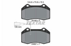 Sada brzdových platničiek kotúčovej brzdy TEXTAR 2416202