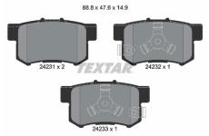 Sada brzdových platničiek kotúčovej brzdy TEXTAR 2423101