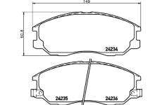 Sada brzdových destiček, kotoučová brzda TEXTAR 2423401