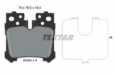 Sada brzdových destiček, kotoučová brzda TEXTAR 2424401