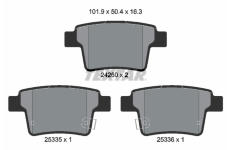 Sada brzdových destiček, kotoučová brzda TEXTAR 2426004