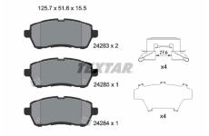 Sada brzdových platničiek kotúčovej brzdy TEXTAR 2428303