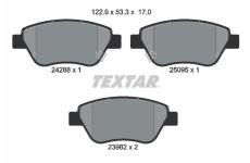 Sada brzdových destiček, kotoučová brzda TEXTAR 2428801