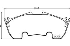 Sada brzdových destiček, kotoučová brzda TEXTAR 2430901