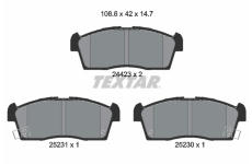 Sada brzdových destiček, kotoučová brzda TEXTAR 2442302