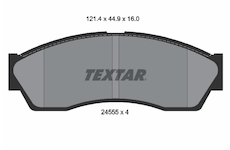 Sada brzdových destiček, kotoučová brzda TEXTAR 2455501