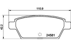 Sada brzdových destiček, kotoučová brzda TEXTAR 2458106