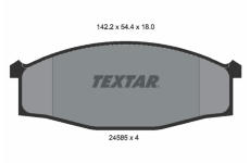 Sada brzdových destiček, kotoučová brzda TEXTAR 2458501