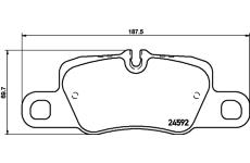 Sada brzdových destiček, kotoučová brzda TEXTAR 2459201