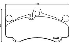 Sada brzdových destiček, kotoučová brzda TEXTAR 2464101