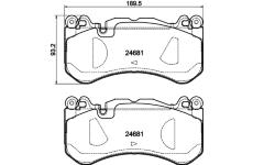 Sada brzdových destiček, kotoučová brzda TEXTAR 2468105