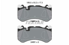 Sada brzdových destiček, kotoučová brzda TEXTAR 2468105