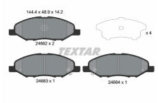 Sada brzdových destiček, kotoučová brzda TEXTAR 2468201