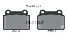 Sada brzdových destiček, kotoučová brzda TEXTAR 2482701