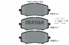 Sada brzdových platničiek kotúčovej brzdy TEXTAR 2491001