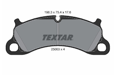 Sada brzdových destiček, kotoučová brzda TEXTAR 2500301