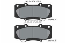 Sada brzdových destiček, kotoučová brzda TEXTAR 2520901