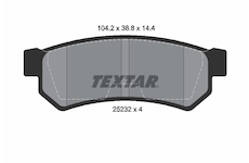 Sada brzdových destiček, kotoučová brzda TEXTAR 2523201