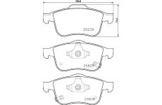 Sada brzdových platničiek kotúčovej brzdy TEXTAR 2523904