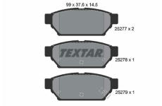 Sada brzdových destiček, kotoučová brzda TEXTAR 2527701